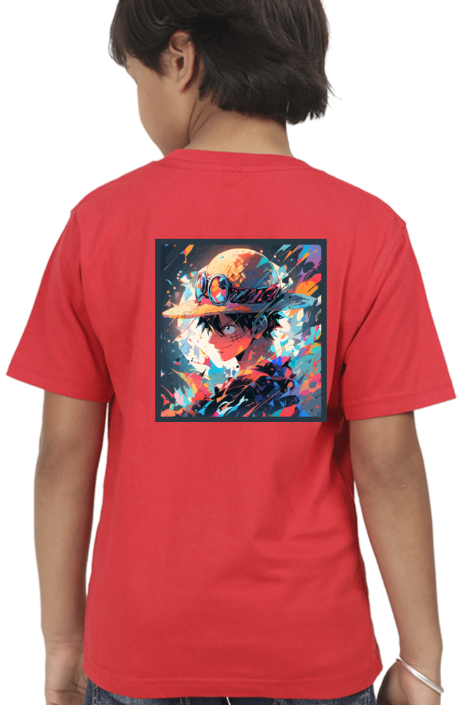 Anime Boys T-Shirt F/B Print