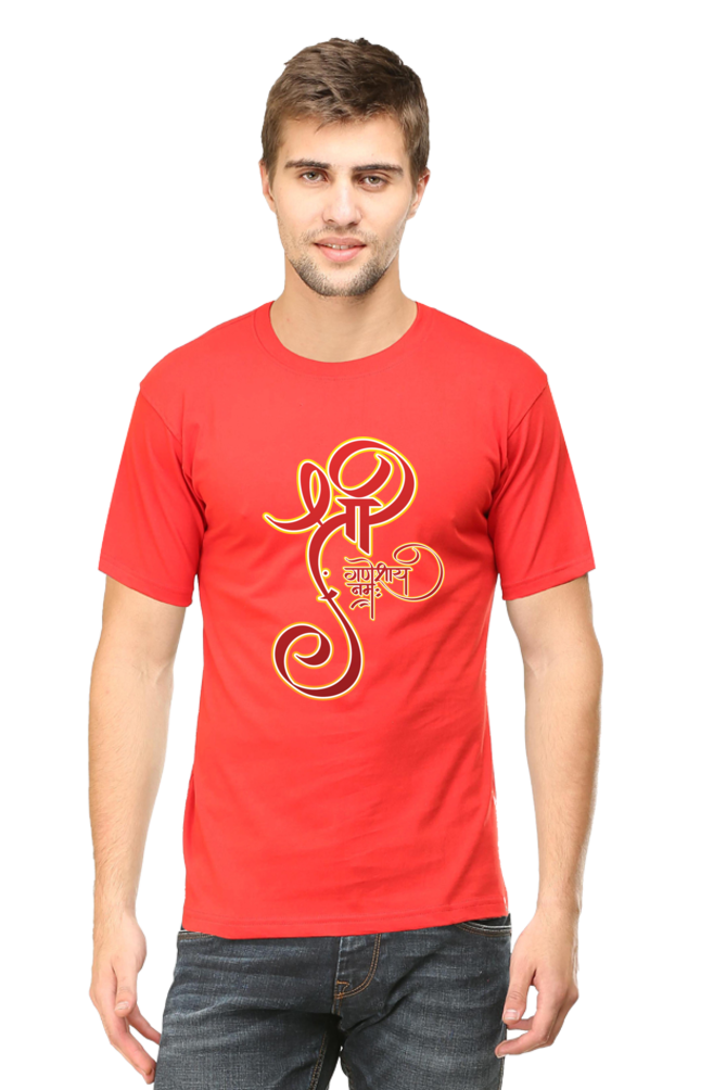 Shree Ganesha Mens Round Neck
