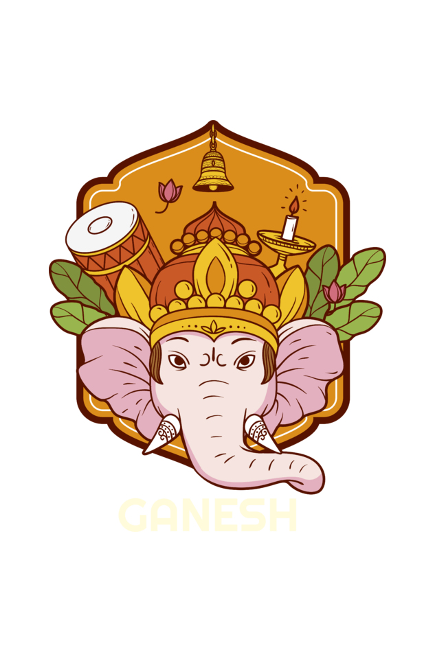 Dark Ganesh Mens Round Neck T-Shirt
