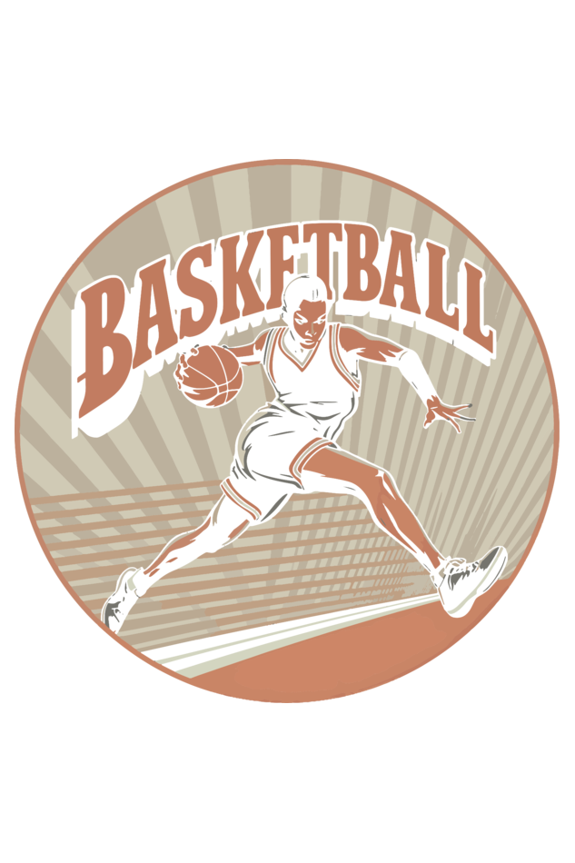 Basket Ball Men's Round Neck T-Shirt