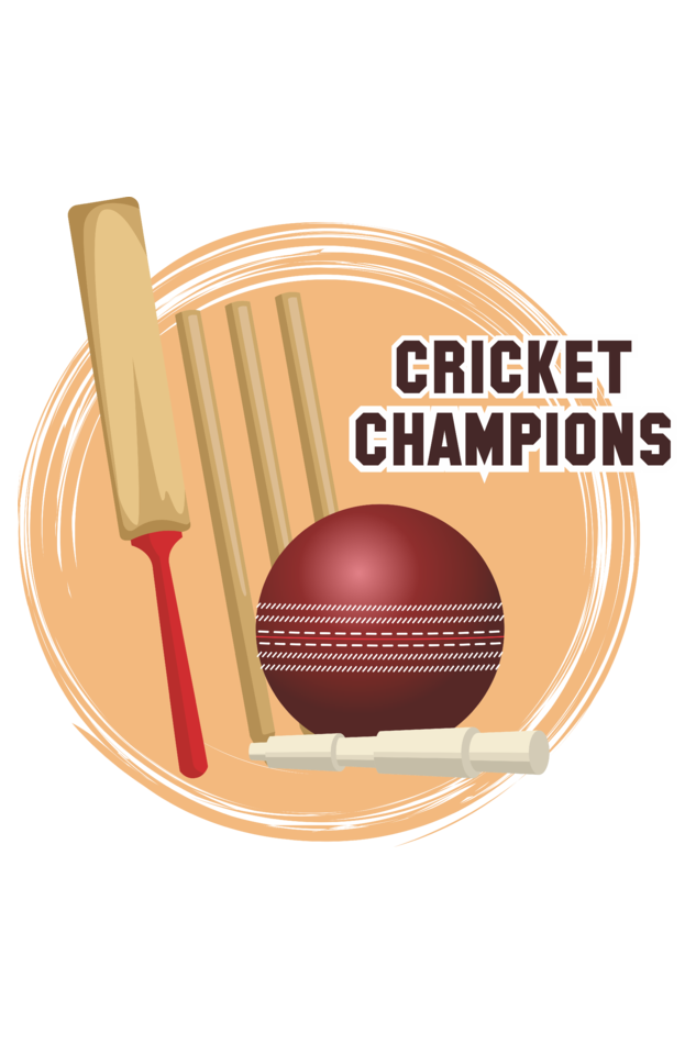 Cricket Champions Mens Round Neck T-Shirt