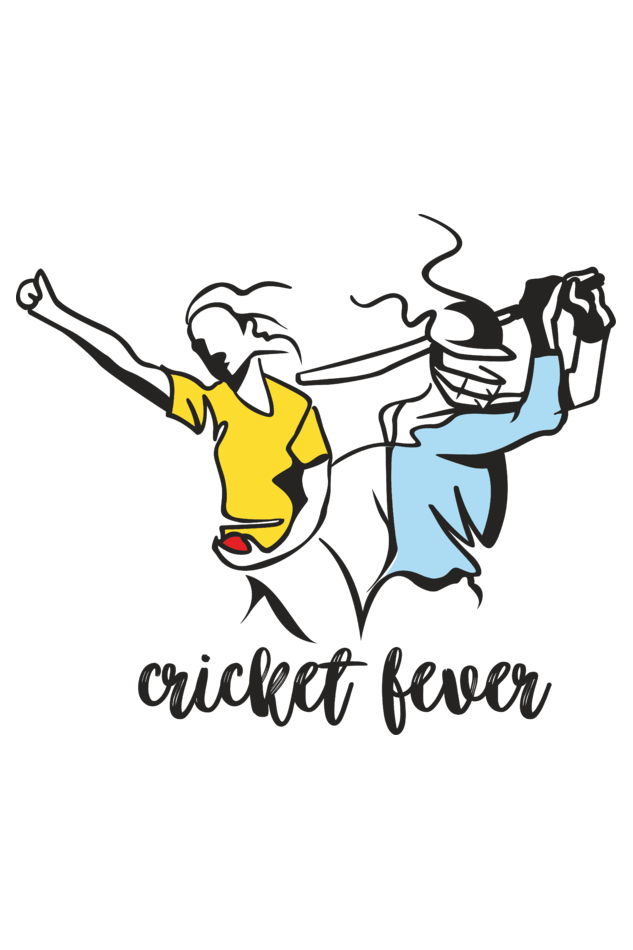 Cricket Fever Mens Round Neck T-Shirt