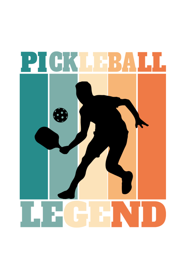 Pickleball Men's Round Neck T-Shirt
