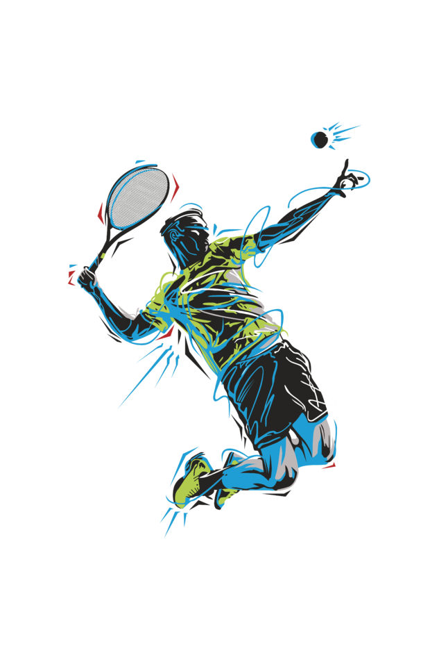 Tennis Men's Round Neck T-Shirt