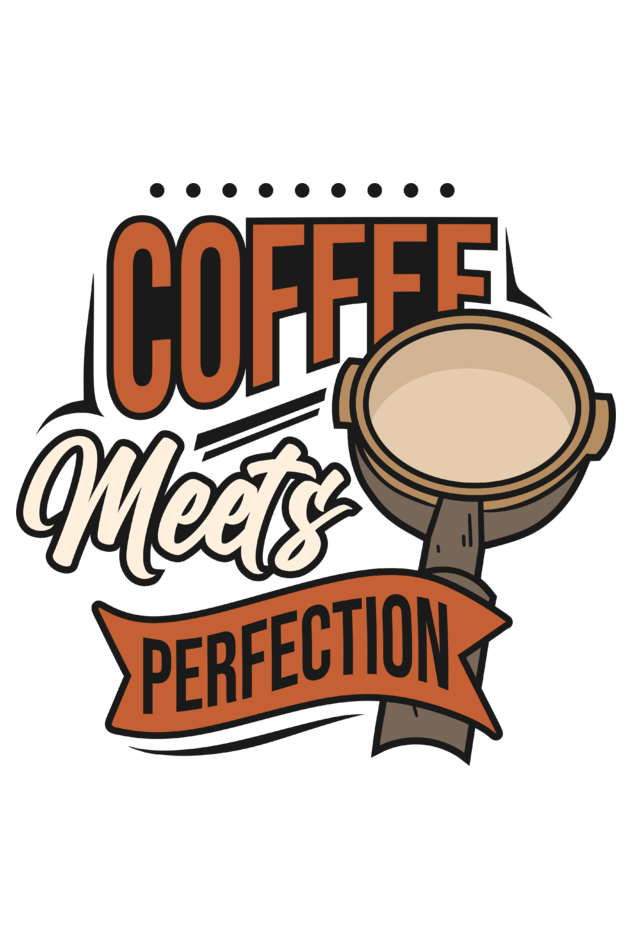Coffee Meets Perfection Men's Round Neck T-Shirt