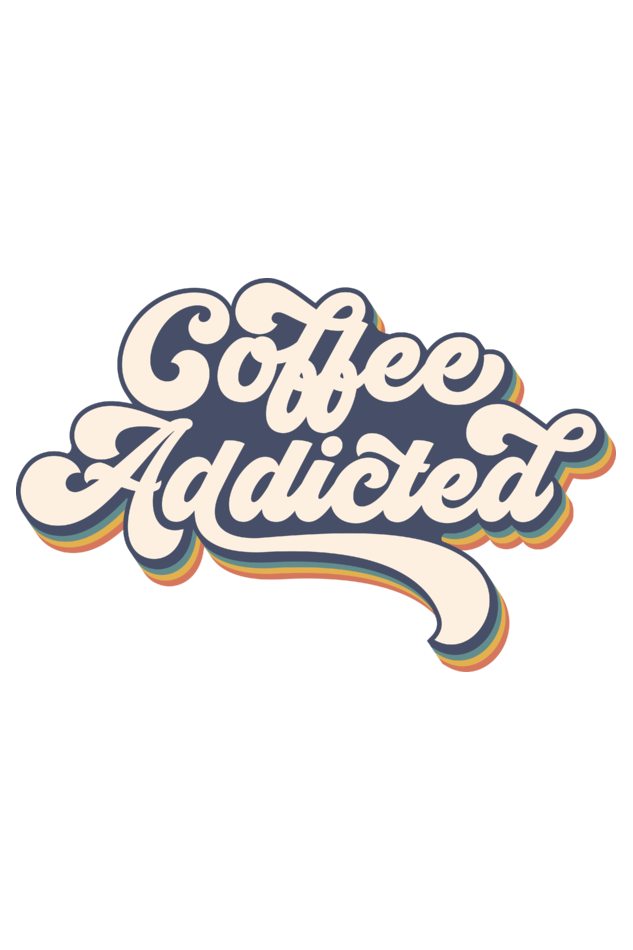 Coffee addicted - Men's Round Neck T-Shirt