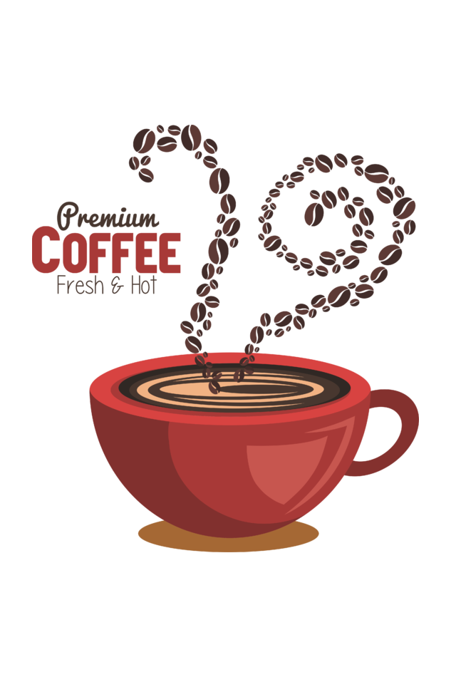 Premium Coffee Men's Round Neck T-Shirt
