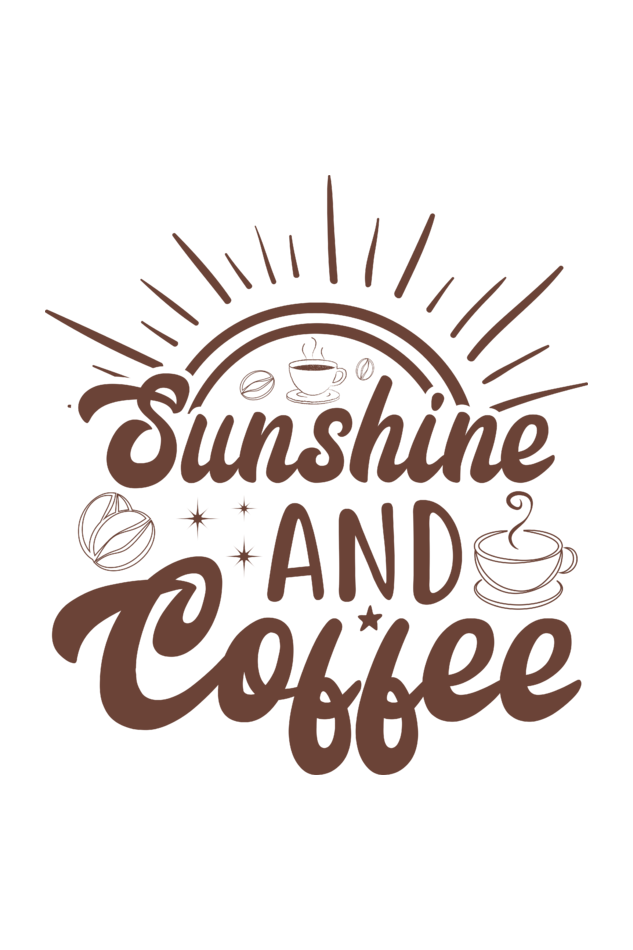 Sunshine & Coffee - Men's Round Neck T-shirt