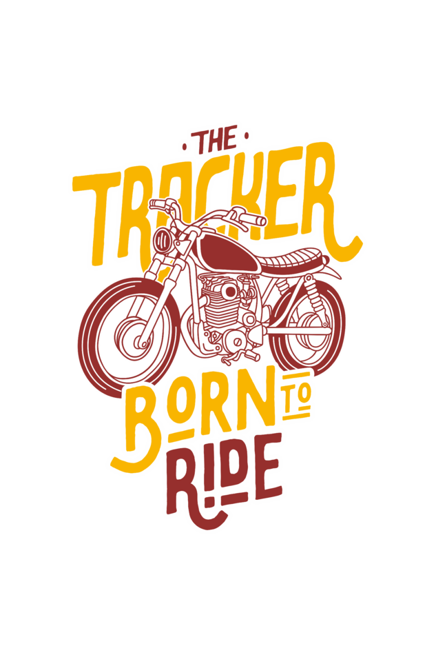 Born to Ride Men's Round Neck T-Shirts