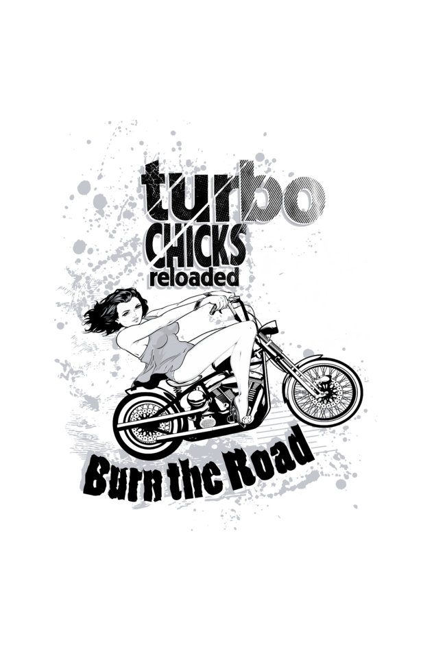 Turbo Chicks Women's Round Neck T-Shirt