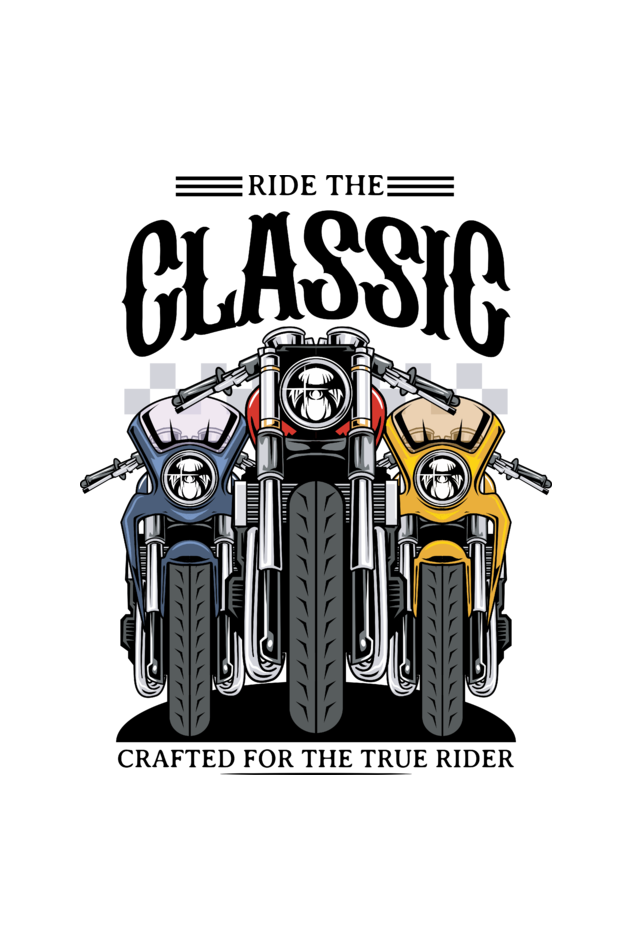 Ride the Classic Men's Round Neck T-Shirt