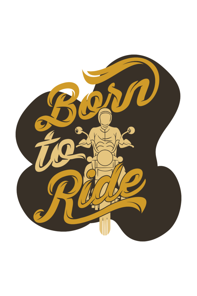Born to Ride Men's Round Neck T-Shirt