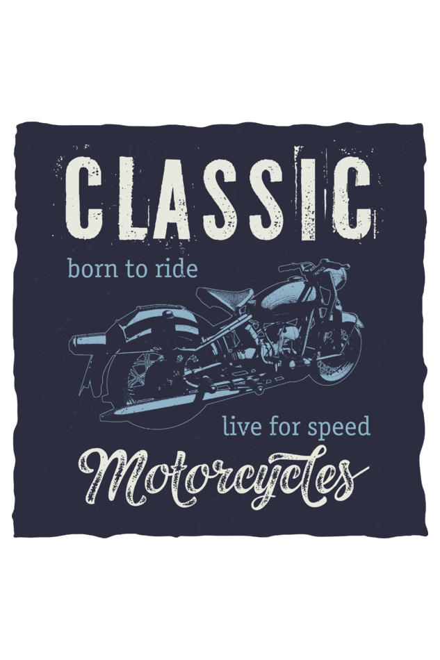 Classic Motorcycle Men's Round Neck T-Shirt