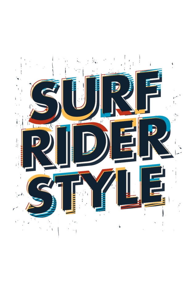 Surf Rider Style - Men's Round Neck T-Shirt