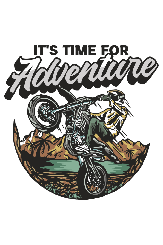 Its Time for Adventure Men's Round Neck T-Shirt