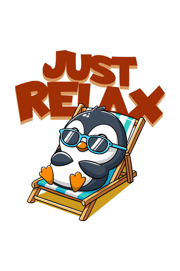 Just Relax - Kid's Round Neck T-shirt