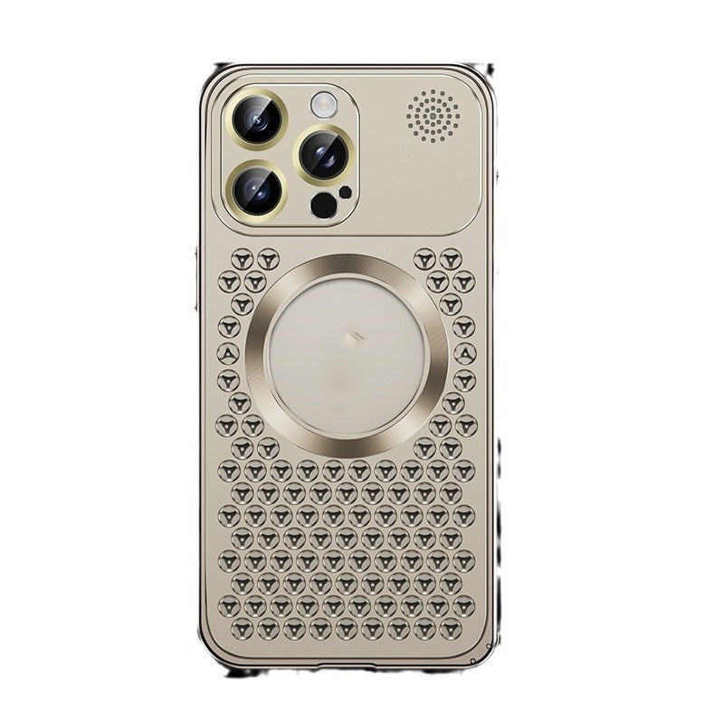 Phone Case Aromatherapy Shell Metal Mesh Lens Magnetic Suction