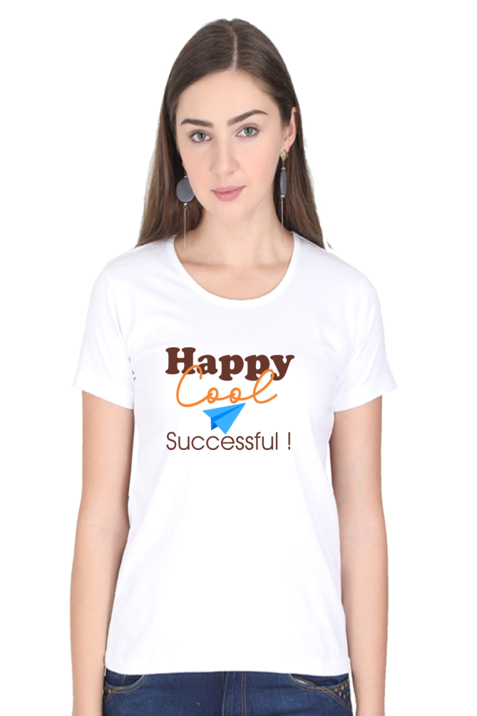 Happy Cool - Women's Round Neck T-Shirt