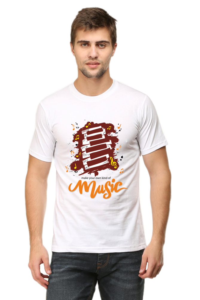 Music Men's Round Neck T-Shrit