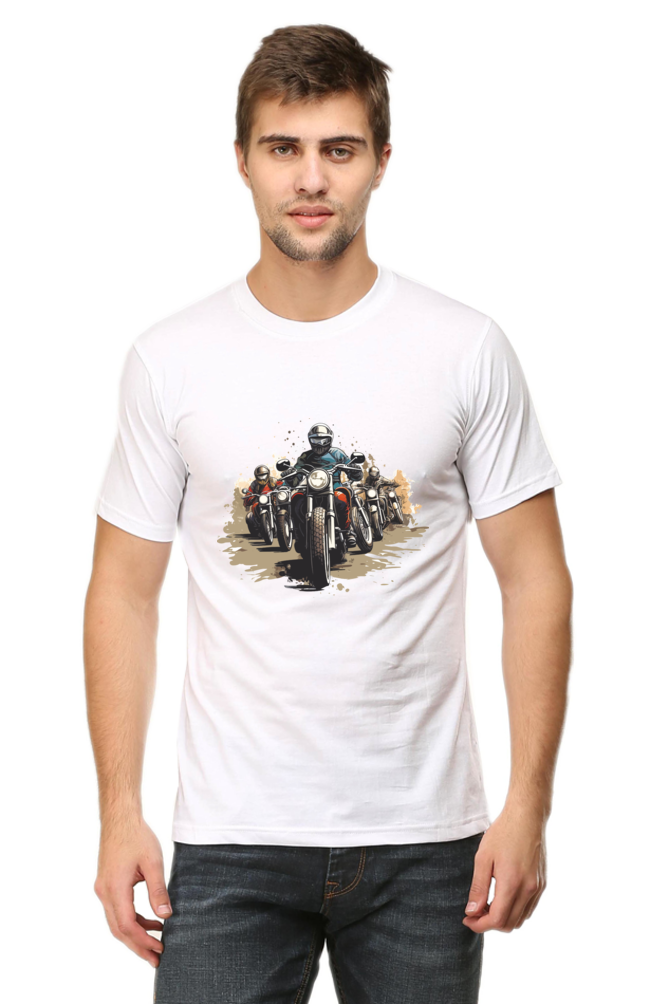 Bikers Men's Round Neck T-Shirt
