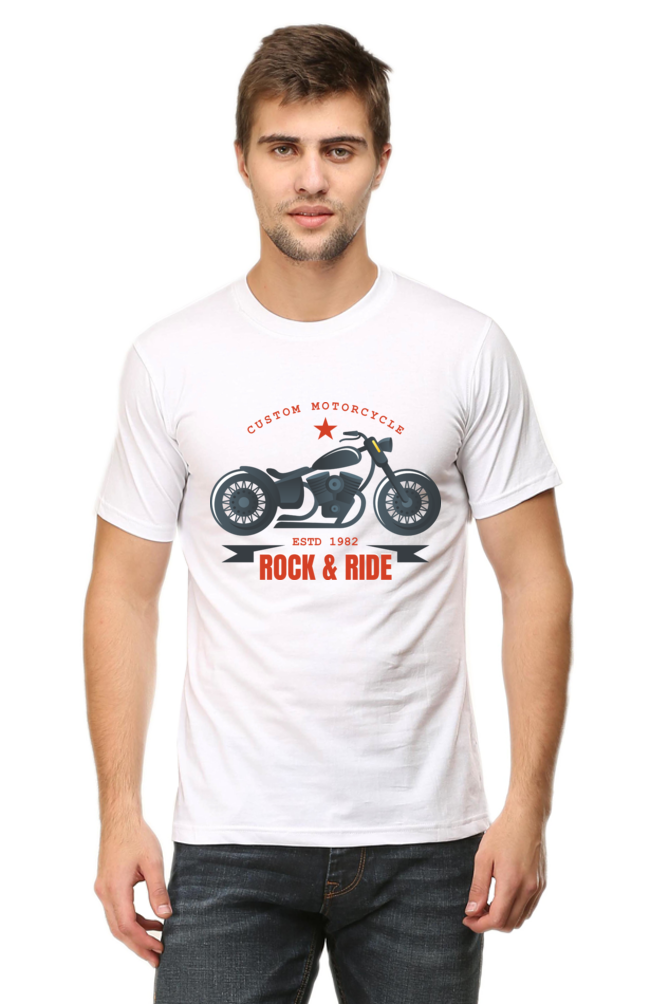 Rock and Ride Men's Round Neck T-Shirt