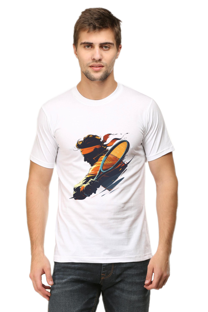 Tennis Men's Round Neck T-Shirt