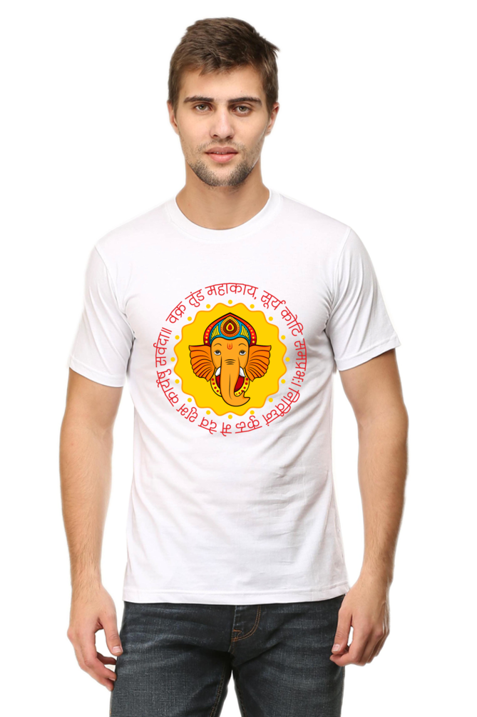 Ganesh Round Neck Light Col T-Shirt