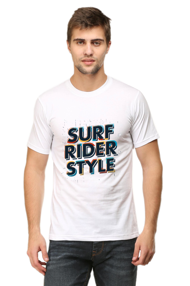 Surf Rider Style - Men's Round Neck T-Shirt