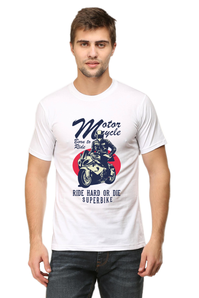 Born to Ride Superbike - Men's Round Neck T-Shirt