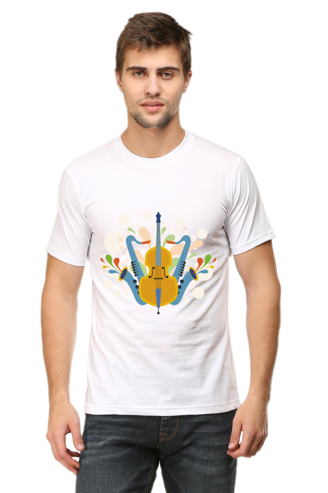 Music Men's Round Neck T-Shirt
