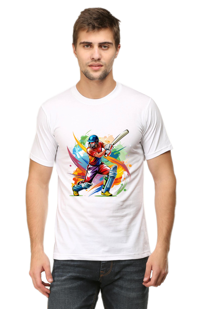 Cricket Men's Round Neck T-Shirt