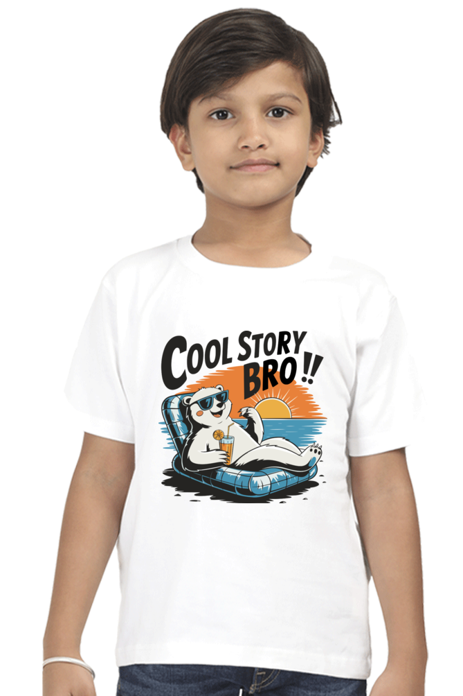 Cool Story Bro - Kids Round Neck T-Shirt
