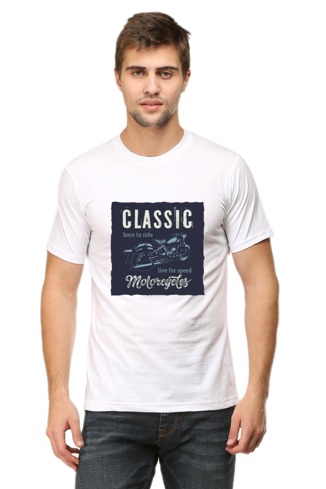 Classic Motorcycle Men's Round Neck T-Shirt