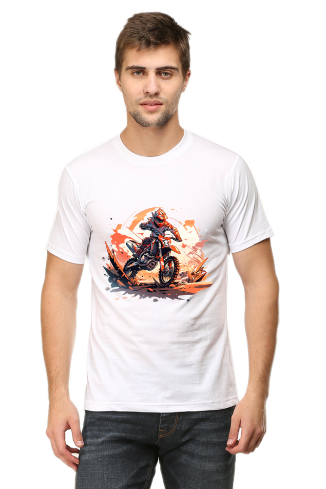 Motocross - Men's Round Neck T-Shirt