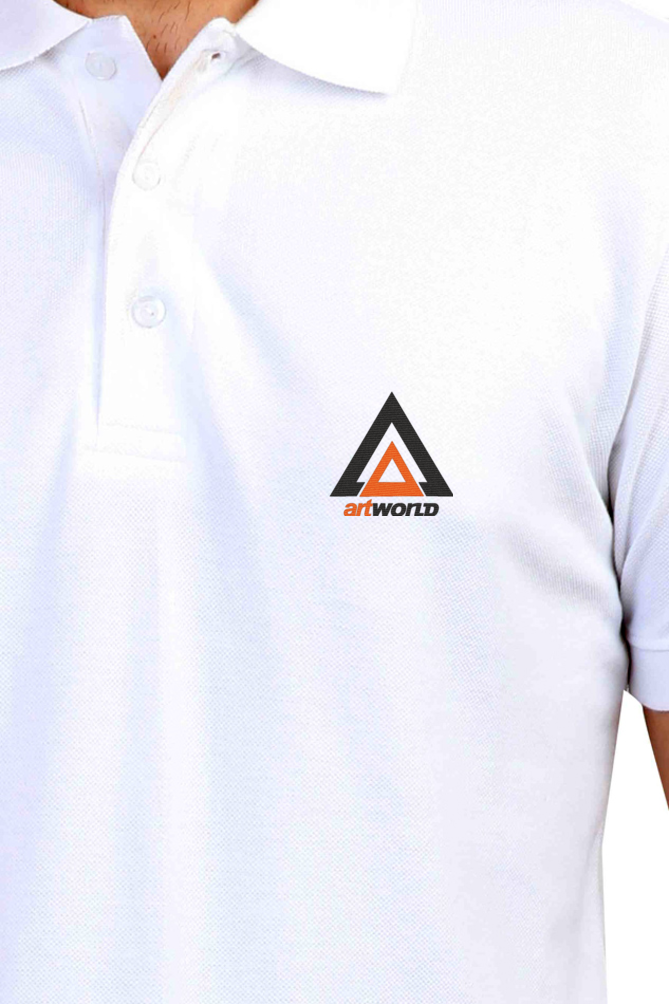 Unisex Polo T-Shirt - ArtWORLD Embroidery LOGO
