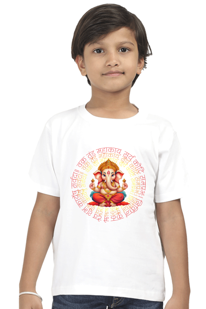 Unisex Ganesh T-shirt Round Neck Half Sleeve Classic