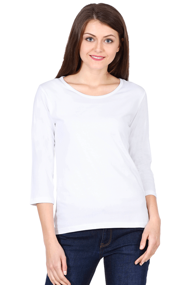 Women's Round Neck Full Slives T-shirt
