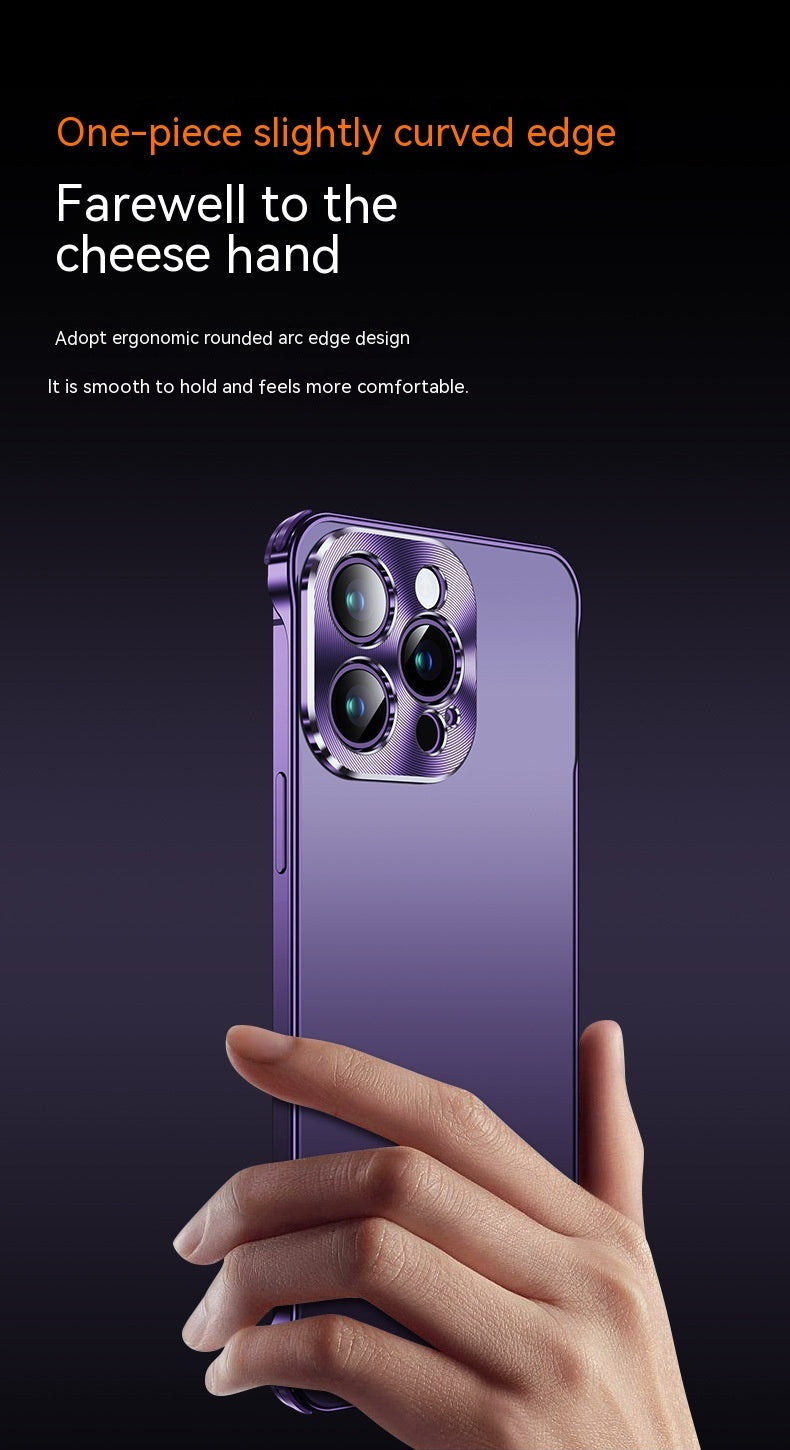 Metal Frameless Phone Case Frosted Drop-resistant Protective Shell