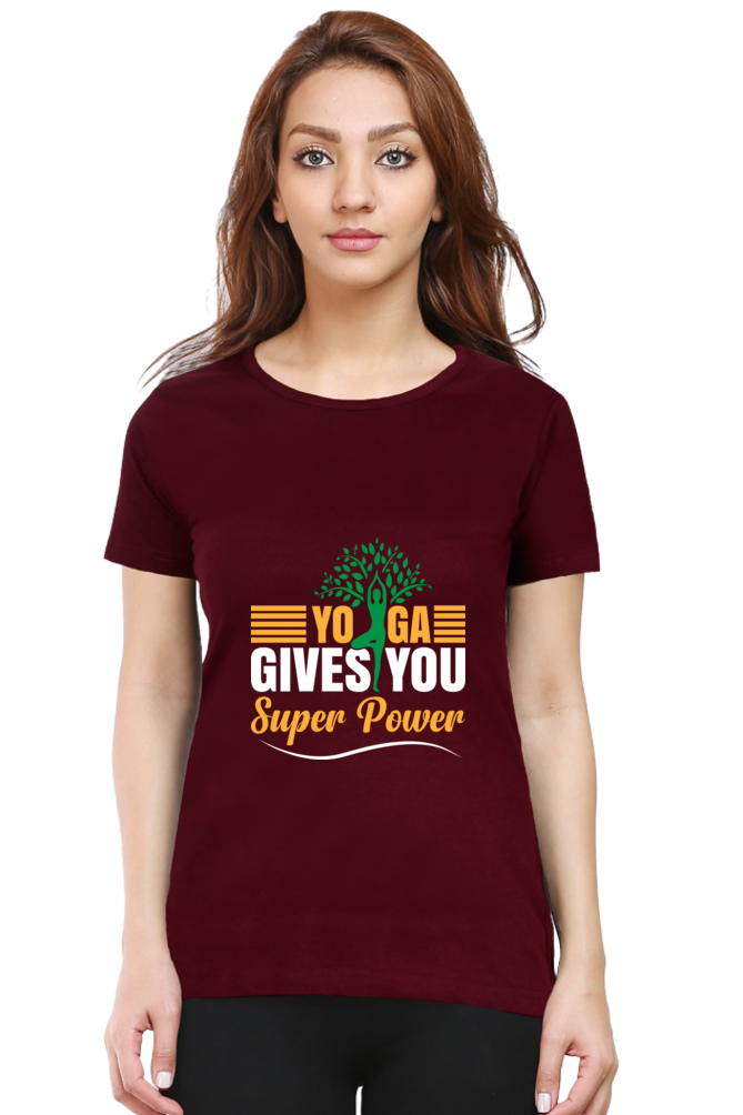 Yoga Power Women's Round Neck T-Shirt