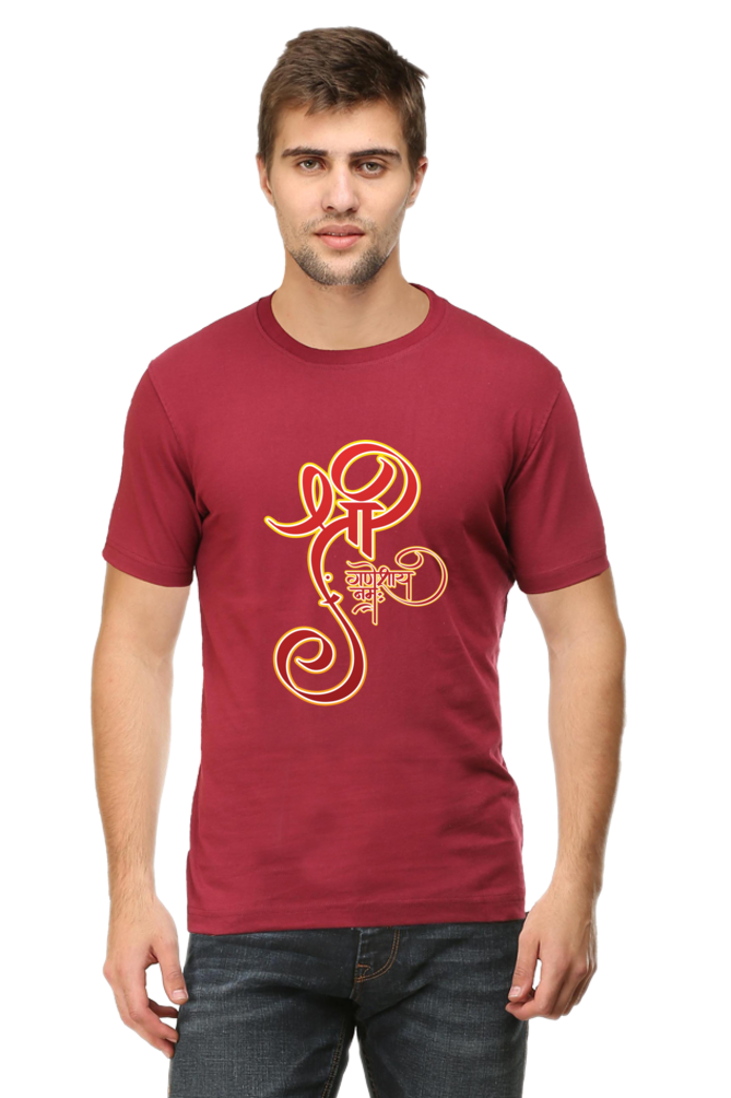 Shree Ganesha Mens Round Neck