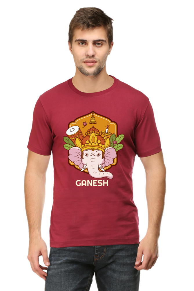 Dark Ganesh Mens Round Neck T-Shirt