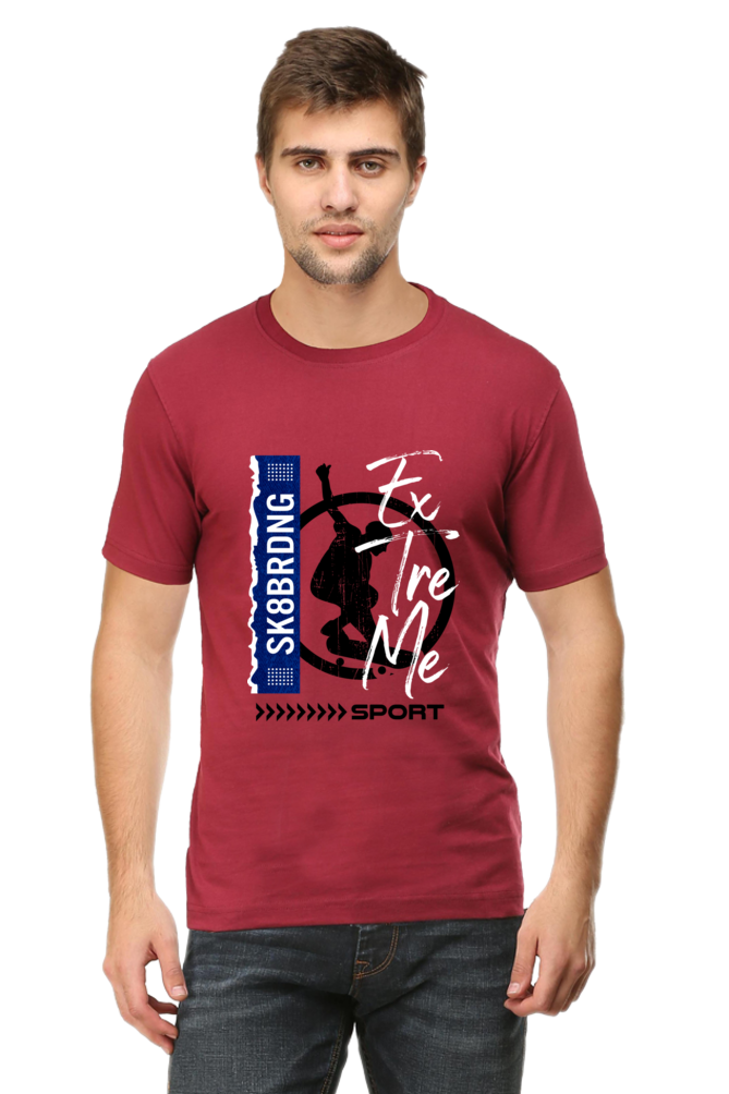 Skate Board Men's Round Neck T-shirt