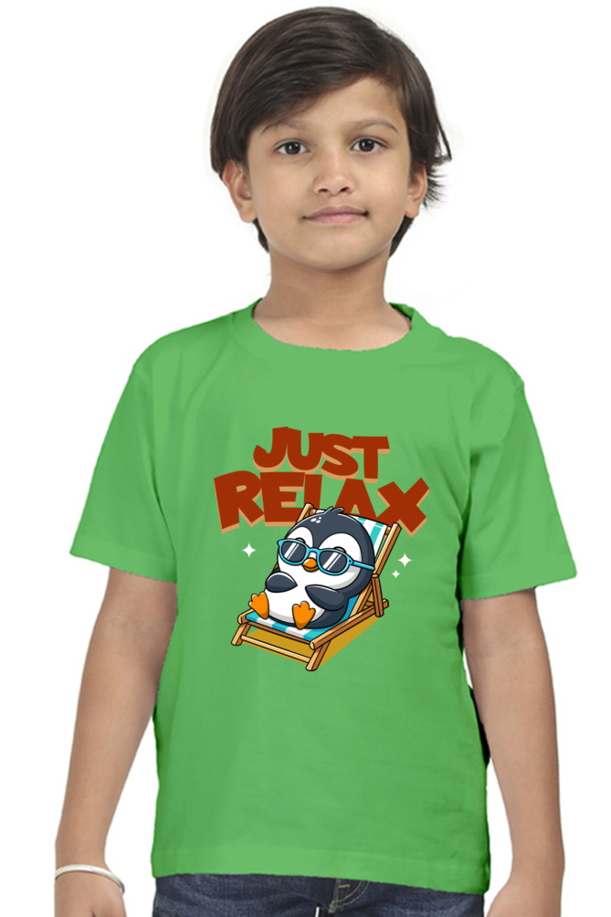 Just Relax - Kid's Round Neck T-shirt