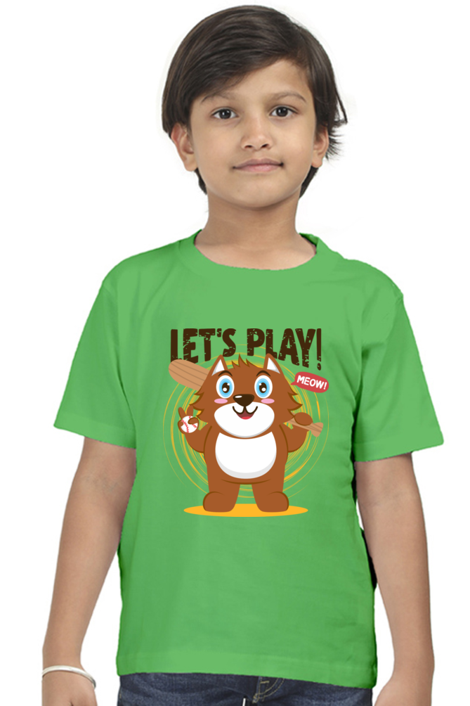 Let's Play Kids Round Neck T-Shirt
