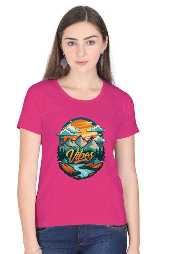 Travel vibes - Women's Round Neck T-Shirts