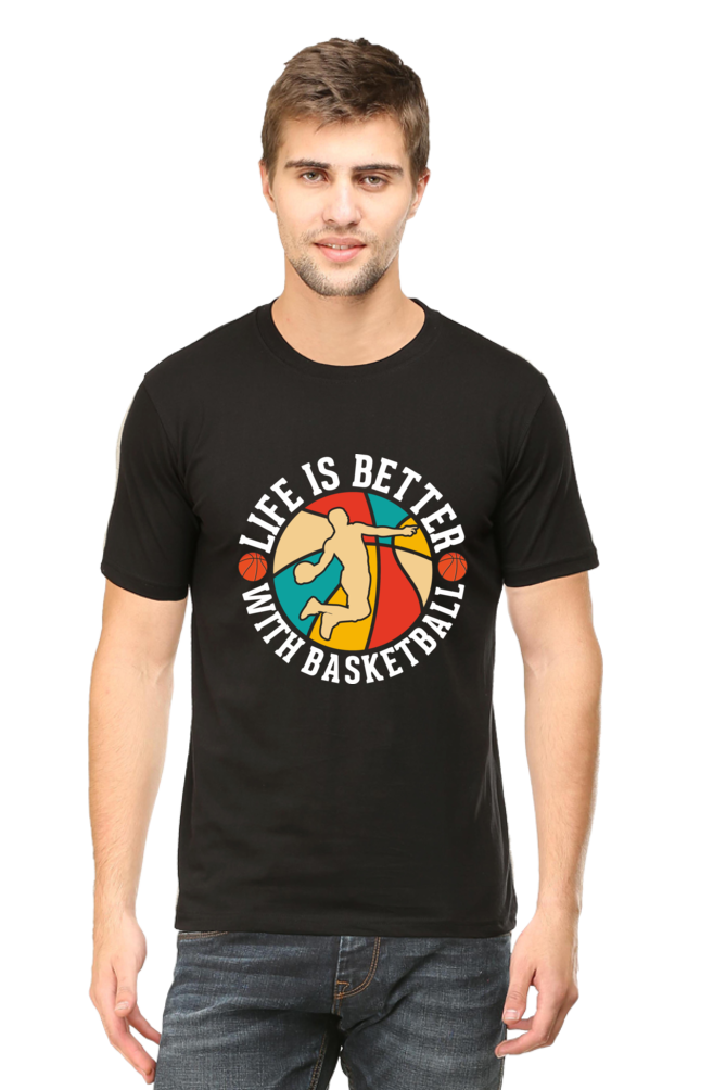 Life is better Mens Round Neck T-Shirt