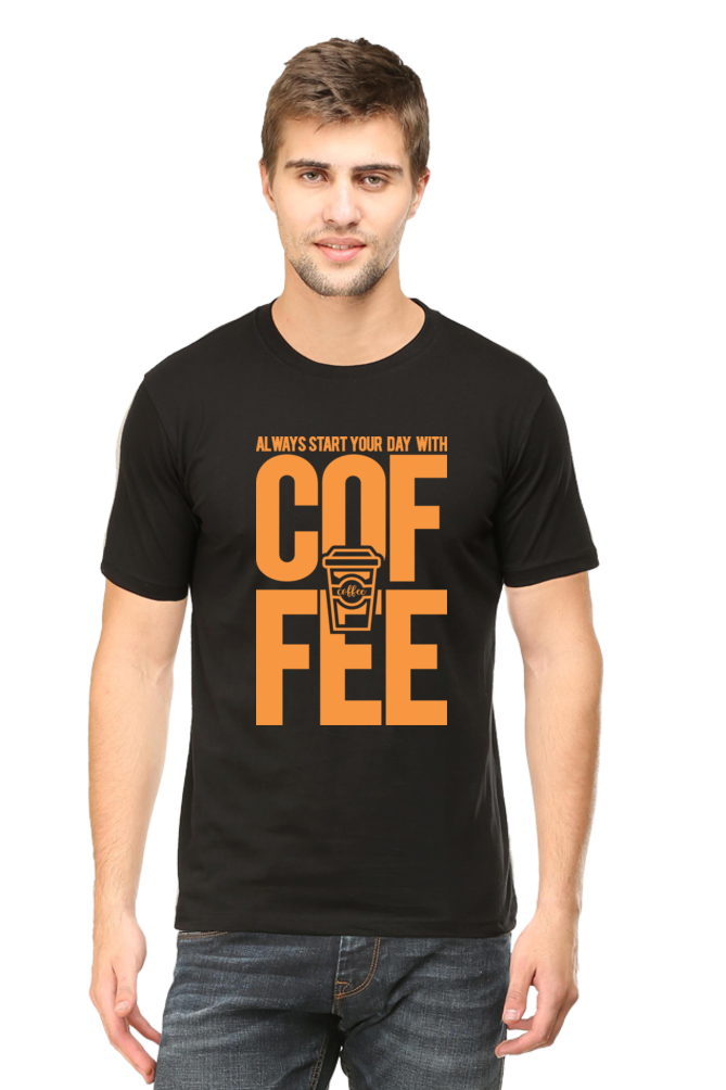 Start you day with Coffee - Men's T-Shirt