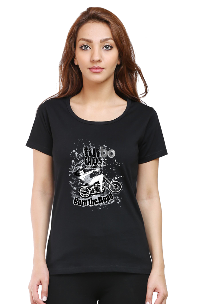 Turbo Chicks Women's Round Neck T-Shirt