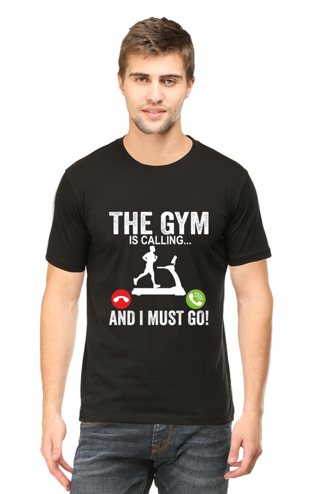 GYM Calling Men's Round Neck T-Shirt