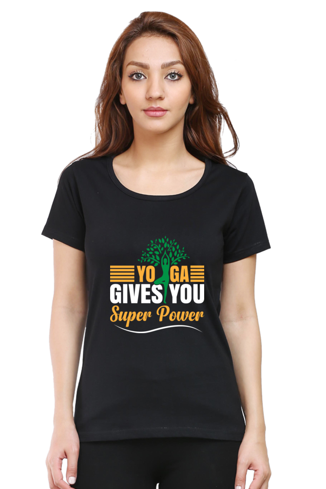 Yoga Power Women's Round Neck T-Shirt